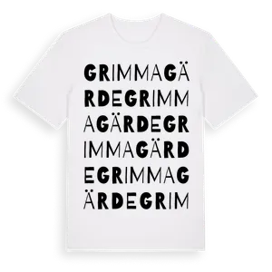 Grimmagärde ordlek t-shirt – ekologisk bomull t-shirt från Pinshirt