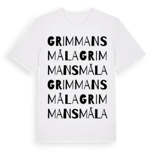 Grimmansmåla ordlek t-shirt – ekologisk bomull t-shirt från Pinshirt