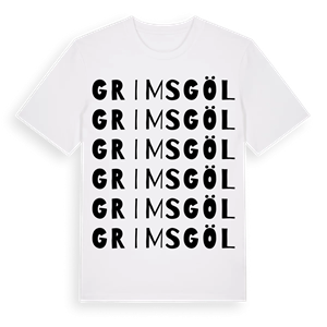 Grimsgöl ordlek t-shirt – ekologisk bomull t-shirt från Pinshirt
