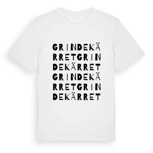 Grindekärret ordlek t-shirt – ekologisk bomull t-shirt från Pinshirt