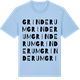 Blue Soul t-shirt med Grinderum ordlek t-shirt