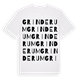 Grinderum ordlek t-shirt