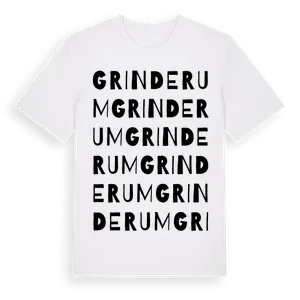 Grinderum ordlek t-shirt – ekologisk bomull t-shirt från Pinshirt