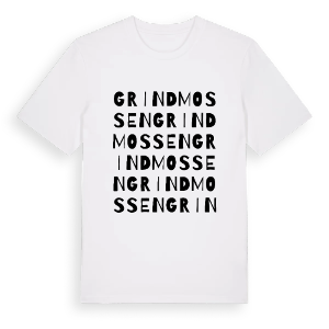 Grindmossen ordlek t-shirt – ekologisk bomull t-shirt från Pinshirt