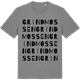 Mid Heather Gray t-shirt med Grindmossen ordlek t-shirt