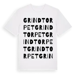 Grindtorpet ordlek t-shirt – ekologisk bomull t-shirt från Pinshirt