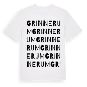 Grinnerum ordlek t-shirt – ekologisk bomull t-shirt från Pinshirt