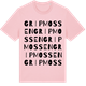 Pink Cotton t-shirt med Gripmossen ordlek t-shirt