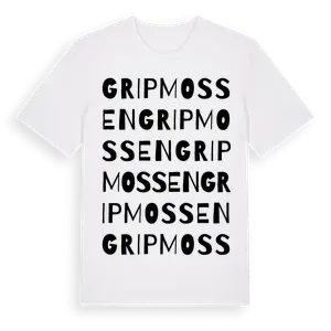 Gripmossen ordlek t-shirt – ekologisk bomull t-shirt från Pinshirt