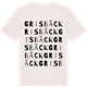 Vintage White t-shirt med Grisbäck ordlek t-shirt