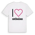 Jag älskar Grönäng t-shirt stort tryck