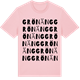 Pink Cotton t-shirt med Grönäng ordlek t-shirt