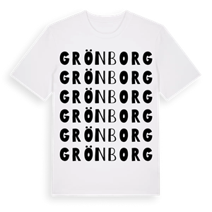 Grönborg ordlek t-shirt – ekologisk bomull t-shirt från Pinshirt