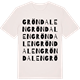 Vintage White t-shirt med Gröndalen ordlek t-shirt