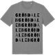 Mid Heather Gray t-shirt med Gröndalen ordlek t-shirt