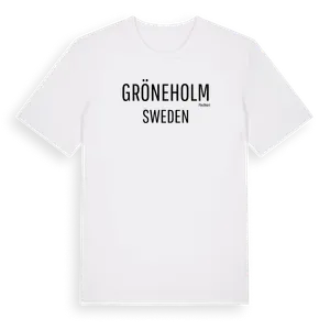Gröneholm i Sverige t-shirt – ekologisk bomull t-shirt från Pinshirt