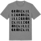 Mid Heather Gray t-shirt med Grönekulle ordlek t-shirt