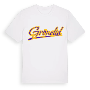 Grönelid baseball t-shirt – ekologisk bomull t-shirt från Pinshirt