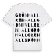 Grönhall ordlek t-shirt