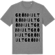 Mid Heather Gray t-shirt med Grönhult ordlek t-shirt
