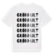 White t-shirt med Grönhult ordlek t-shirt