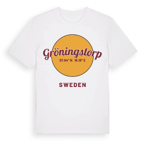 Gröningstorp cirkel t-shirt – ekologisk bomull t-shirt från Pinshirt