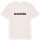 Vintage White t-shirt med Grönkälla fetstil t-shirt
