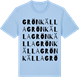 Blue Soul t-shirt med Grönkälla ordlek t-shirt