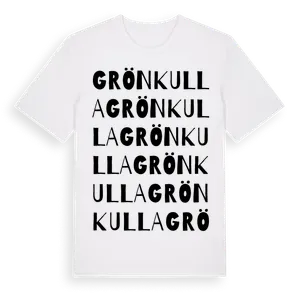 Grönkulla ordlek t-shirt – ekologisk bomull t-shirt från Pinshirt