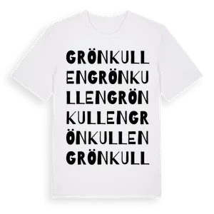 Grönkullen ordlek t-shirt – ekologisk bomull t-shirt från Pinshirt