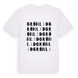 Grönlid ordlek t-shirt – ekologisk bomull t-shirt från Pinshirt