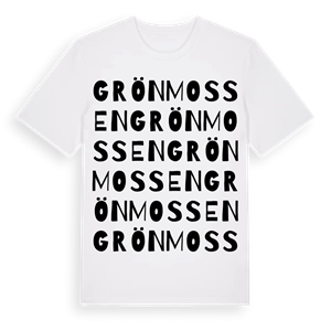 Grönmossen ordlek t-shirt – ekologisk bomull t-shirt från Pinshirt