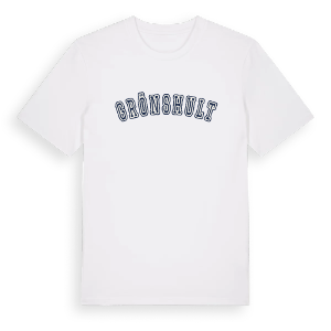 Grönshult college t-shirt – ekologisk bomull t-shirt från Pinshirt