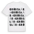 Grönskåra ordlek t-shirt