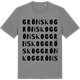 Mid Heather Gray t-shirt med Grönskog ordlek t-shirt