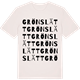 Vintage White t-shirt med Grönslätt ordlek t-shirt
