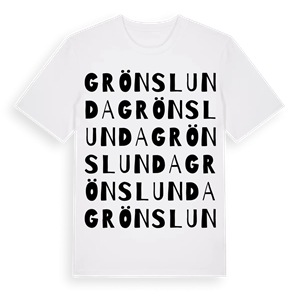 Grönslunda ordlek t-shirt – ekologisk bomull t-shirt från Pinshirt