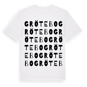 Grötebo ordlek t-shirt – ekologisk bomull t-shirt från Pinshirt