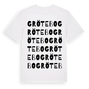 Grötebo ordlek t-shirt – ekologisk bomull t-shirt från Pinshirt