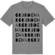 Mid Heather Gray t-shirt med Grundemar ordlek t-shirt