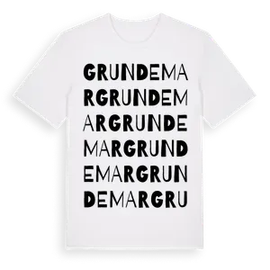 Grundemar ordlek t-shirt – ekologisk bomull t-shirt från Pinshirt