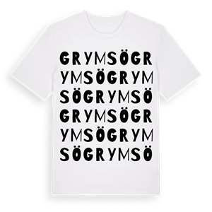 Grymsö ordlek t-shirt – ekologisk bomull t-shirt från Pinshirt