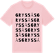 Pink Cotton t-shirt med Gryssås ordlek t-shirt