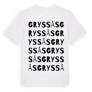Gryssås ordlek t-shirt – ekologisk bomull t-shirt från Pinshirt