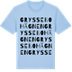 Blue Soul t-shirt med Gryssebohägnen ordlek t-shirt
