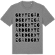 Mid Heather Gray t-shirt med Grytegård ordlek t-shirt