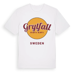 Grytfall cirkel t-shirt – ekologisk bomull t-shirt från Pinshirt