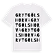 Grytgölshorva ordlek t-shirt