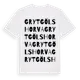 White t-shirt med Grytgölshorva ordlek t-shirt