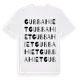 White t-shirt med Gubbahiet ordlek t-shirt